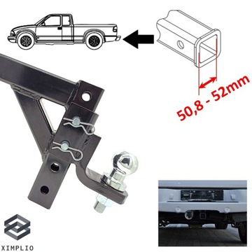 Адаптер фаркопа для США 2 дюйма – 175 мм + 300 мм