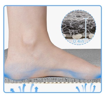 ПРОТИВОСКОЛЬЗЯЩИЙ КОВРИК ДЛЯ ДУША С ДРЕНАЖНЫМИ ОТВЕРСТИЯМИ, БЫСТРОСЫХАЮЩИЙ