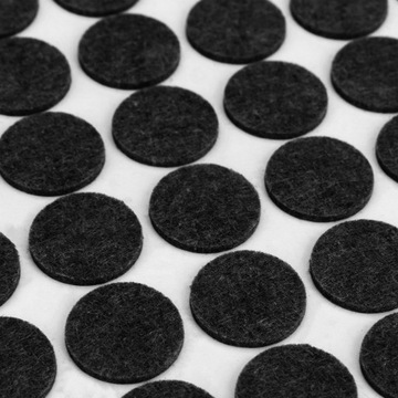 93 ФЕРТОВЫЕ ПОДКЛАДКИ ДЛЯ СТУЛЬЕВ, ТОЛСТЫЕ КРУГЛЫЕ МЕБЕЛЬНЫЕ, САМОКЛЕЯЩИЕСЯ, ЧЕРНЫЕ