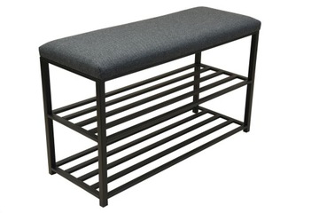 TAPICEROWANA PÓŁKA NA BUTY METALOWA NA OBUWIE półka na buty szerokość 40cm