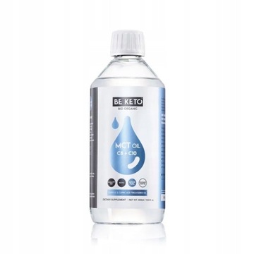BeKeto Olej MCT C8+C10 500ml Kwas Kaprylowy