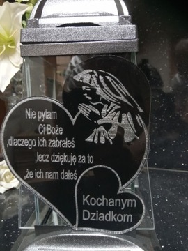 Свеча с гравировкой: ДЕНЬ БАБУШКИ, ДЕНЬ ДЕДУШИ