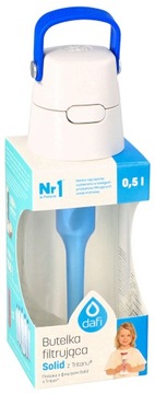 Butelka filtrująca Dafi SOLID 0,5 L SZAFIROWA