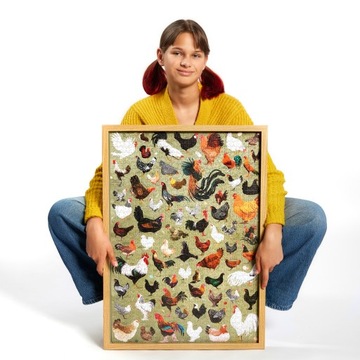 Puzzlove CzuCzu Kury puzzle 1000 elementów