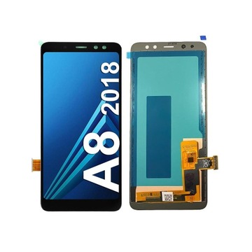 Wyświetlacz LCD Samsung A8 A530 Czarny Oryginał