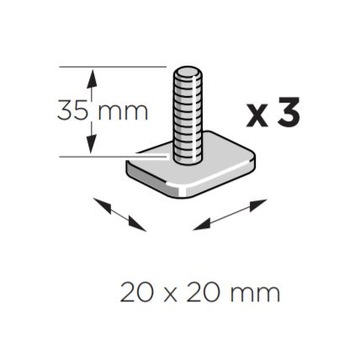 Адаптер Thule T-track 889-2 T 20x20 FreeRide 532