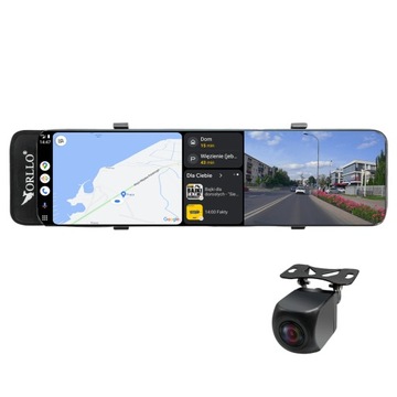 4K WIFI Carplay видеорегистратор AndroidAuto Navigation DashCam в зеркале