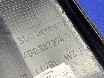 AUDI A6 C7 PODŁOKIETNIKI BOCZKÓW DRZWI SKÓRA KOMPLET S-LINE 4G0867374A