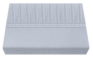 Zaratex prześcieradło frote 180x200cm srebrne