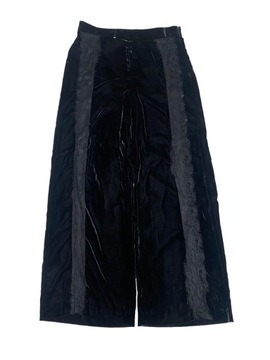 Spodnie welurowe czarne szerokie nogawki r L/XL River Island 321