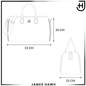 James Hawk Duża torba weekendowa męska Brąz + Pokrowiec na garnitur