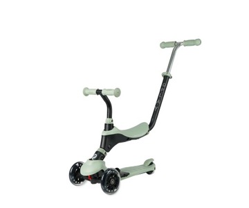 Самокат трехколесный с сиденьем, светодиодные колеса Sema Pro 3in1 Qplay