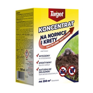 Odstraszacz przeciwko kretom KRETOMAX TARGET KONCENTRAT 250 ml