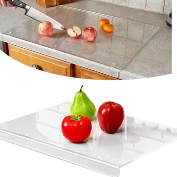БОЛЬШАЯ АКРИЛОВАЯ РАЗДЕЛОЧНАЯ ДОСКА ДЛЯ СЫРА, РЫБЫ, ОВОЩЕЙ, МЯСА, 45Х35СМ