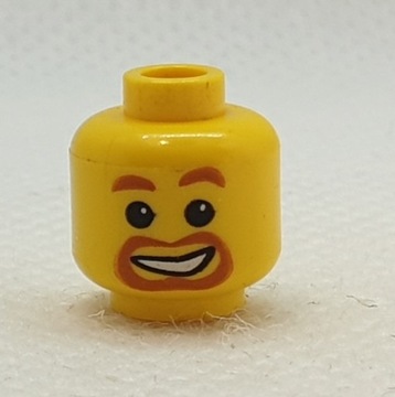 Lego 3626bpb0023 głowa zarost uśmiech 1szt