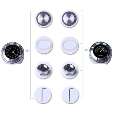 Часы + мотоциклетный термометр, мотоцикл, велосипед 45 мм, для руля 22/25 мм