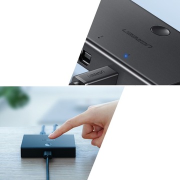 Переключатель KVM-переключатель USB 2x1 UGREEN USB 2.0