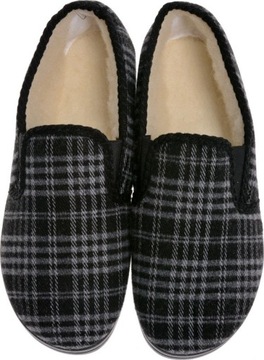 ТЁПЛЫЕ ТАПОЧКИ, ТЕННИСНЫЕ ОБУВИ, клетчатые-m-cz-09 45