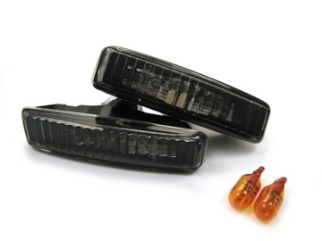 Kierunkowskazy boczne BMW E39 BLACK DEPO + żarówki