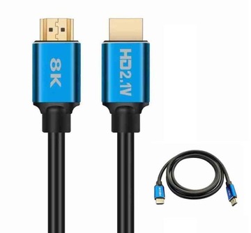 Кабель HDMI 2.1 4K Высокоскоростной кабель 2.0 4K 120 144 Гц 8K 60 Гц FHD eARC 1 м