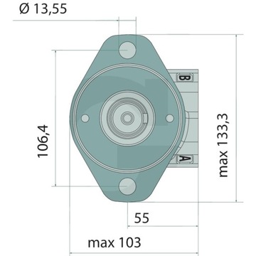 Гидравлический двигатель OMP-X объемом 125 куб.см, 11,2 кВт, 480 об/мин.