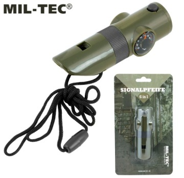 Сигнальный свисток Компас Mil-Tec 6в1 сигнальный термометр выживания