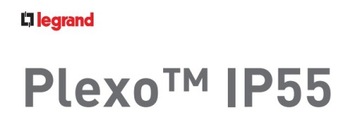 PLEXO55 Кабельный вывод с сальником СЕРЫЙ 069848