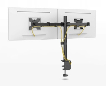 ДВОЙНОЙ РЕГУЛИРУЕМЫЙ ДЕРЖАТЕЛЬ ДЛЯ МОНИТОРОВ 13–27 ДЮЙМОВ