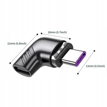 Магнитный переходной кабель USB типа C мощностью 100 Вт