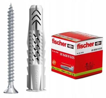 Kołek uniwersalny z wkrętem UX 8X50 Fischer 25szt
