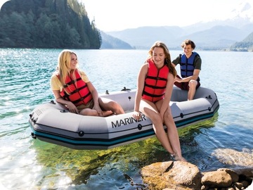 ПОНТУ MARINER 3 + ВЕСЛА + НАСОС 297см INTEX 68373