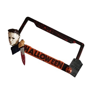 Хэллоуин Ужас Рамка номерного знака Чехлы для номерного знака Страшная автомобильная бирка Fra