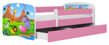 КРОВАТЬ SAFARI GIRL 80X180 РОЗОВАЯ РАМА