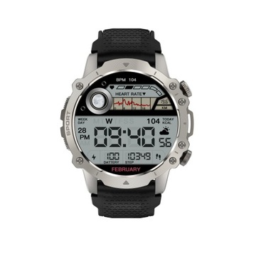 Мужские умные часы Kiano Sport, меню разговоров PL, 2 ремешка в комплекте