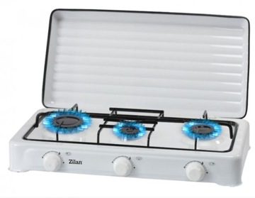 ПОРТАТИВНАЯ ГАЗОВАЯ ПЛИТА С 3 КОНФОРКАМИ + ШЛАНГ-РЕДУКТОР