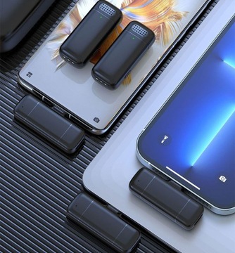 2 беспроводных петличных микрофона USB-C
