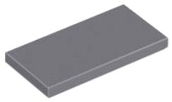LEGO PŁYTKA 2X4 GŁADKA CIEMNOSZARA NR 87079 1SZT