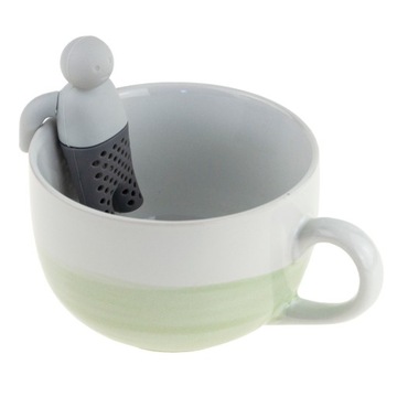 ZAPARZACZ DO HERBATY ZIÓŁ LUDZIK SILIKONOWY SITKO