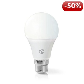 Nedis Wi-Fi Smart LED Żarówka Ciepła biel B22