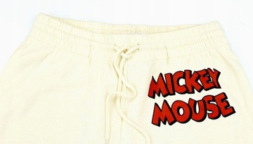 Spodnie dresowe damskie Disney Myszka Mickey Miki r. M kieszenie Wiązane