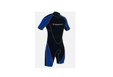 PIANKA SHORTY - AQUATICS - ROZMIAR M - CZARNO-NIEBIESKA