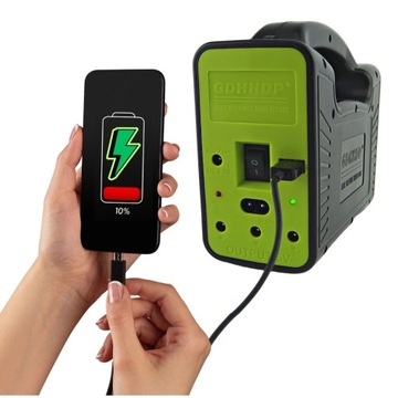 ПОРТАТИВНЫЙ БОЛЬШОЙ ФОТОЭЛЕКТРИЧЕСКИЙ СОЛНЕЧНЫЙ КОМПЛЕКТ POWERBANK USB LED PV ФАКАРЕЛ