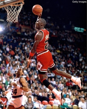 OBRAZ na płótnie MICHAEL JORDAN 23 Chicago Bulls RAMA 3D 50x70