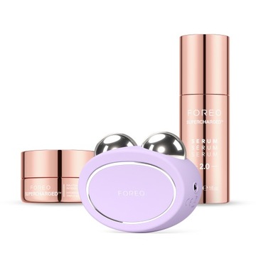 FOREO BEAR 2 Lawenda + SERUM 2.0 30 ml + DOŁADOWANY krem nawilżający 15 ml