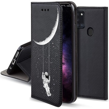 Etui MAGNET ASTRONAUTA do Samsung A21s + SZKŁO