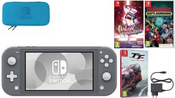 NINTENDO SWITCH LITE + GRY + ETUI