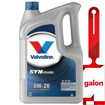 VALVOLINE Synpower XL-IV C5 0w20 5L - syntetyczny olej silnikowy