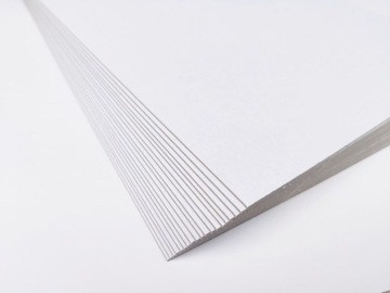 Tektura Biało szara introligatorska 1mm A2 20ark