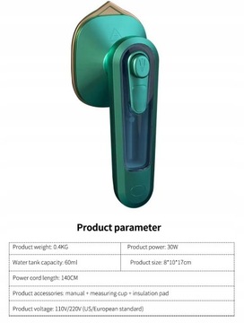 МИНИ ПОРТАТИВНЫЙ ПРЕМИУМ ПУТЕШЕСТВЕННЫЙ ПАРОВОЙ УТЮГ