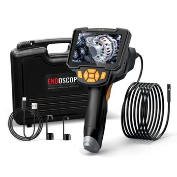 ENDOSKOP KAMERA INSPEKCYJNA BOROSKOP LCD 4,3'' HD kabel 5m 8mm POLSKIE MENU